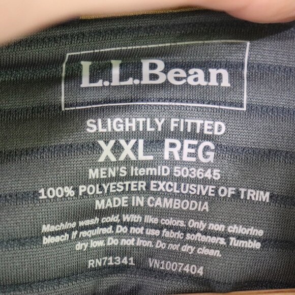 L.L. Bean Airlight Knit Snap Pullover Rangeley Blue Men's Size XXL - Picture 7 of 7